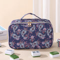 Vintage Floral Print Large Capacity Makeup Bag 6S10BOB1038