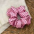 Vintage Polka Dots Print Elastic Scrunchies 6W6HSR335
