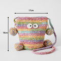 Cute Colorful Handmade Crochet Monster Crossbody Bag MK2CCR6W10BBG433