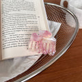 Simple Marble Textutred Acetate Mini Hair Clip 6W6HCP1301
