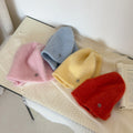 Slouchy Solid Color Warm Knit Beanie Hat 6W6HAT659
