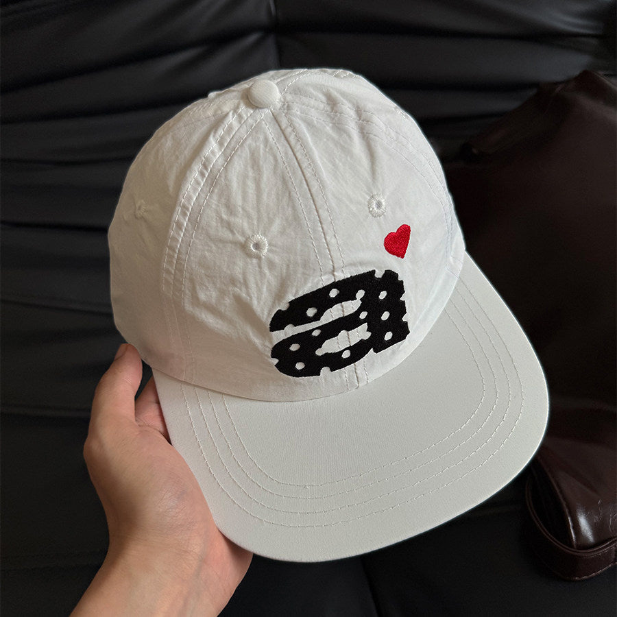 Vintage Polka Dots Letters Embroidery Baseball Caps MK2COW6W6HAT225