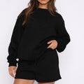 Solid Sweatshirt Short Set - DippedShop Wholesale - #9123