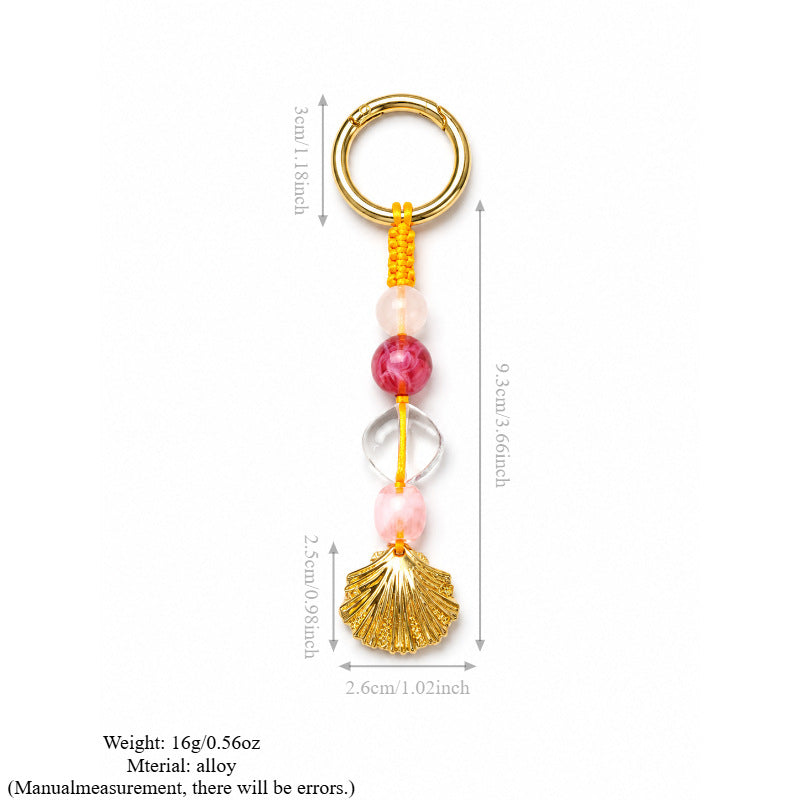 Stylish Rope Braided Heart Pendant Bag Charm 6W10BBC343