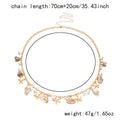 Boho Gold Plated Shell Starfish Waist Chain 8ZA6JBC89T