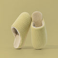 Soft Fleece-Lined Solid Color Winter Slippers 6W8FSP294