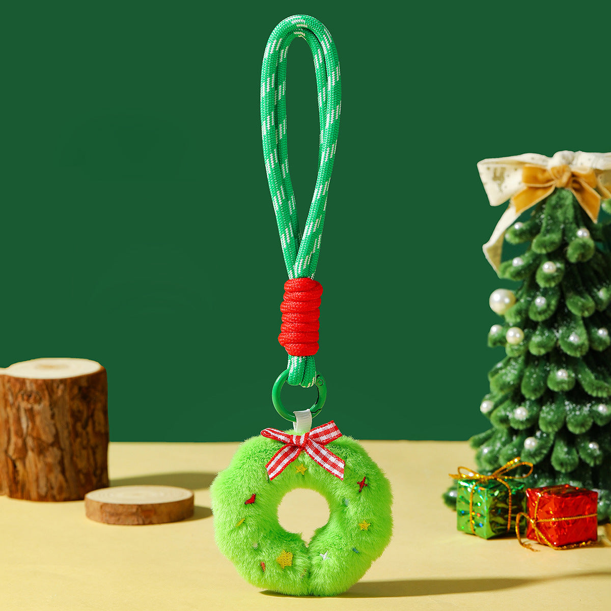 Cute Plush Santa Claus Doll Bag Charm 6W10BBC830