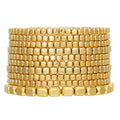 Stylish Gold Plated Multi Layer Beaded Bracelets 6W6JBR501