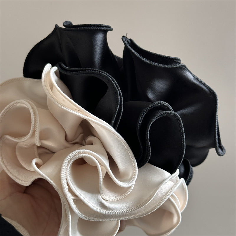 Satin Ruffle Edge Hair Scrunchie MK2BW6W6HSR08