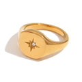 Cubic Zircon Starburst Ring - DippedShop Wholesale - #1523