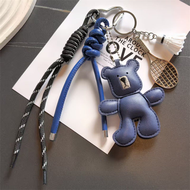 Cute PU Bear Pendant Keychain Bag Charm 6W10BBC375