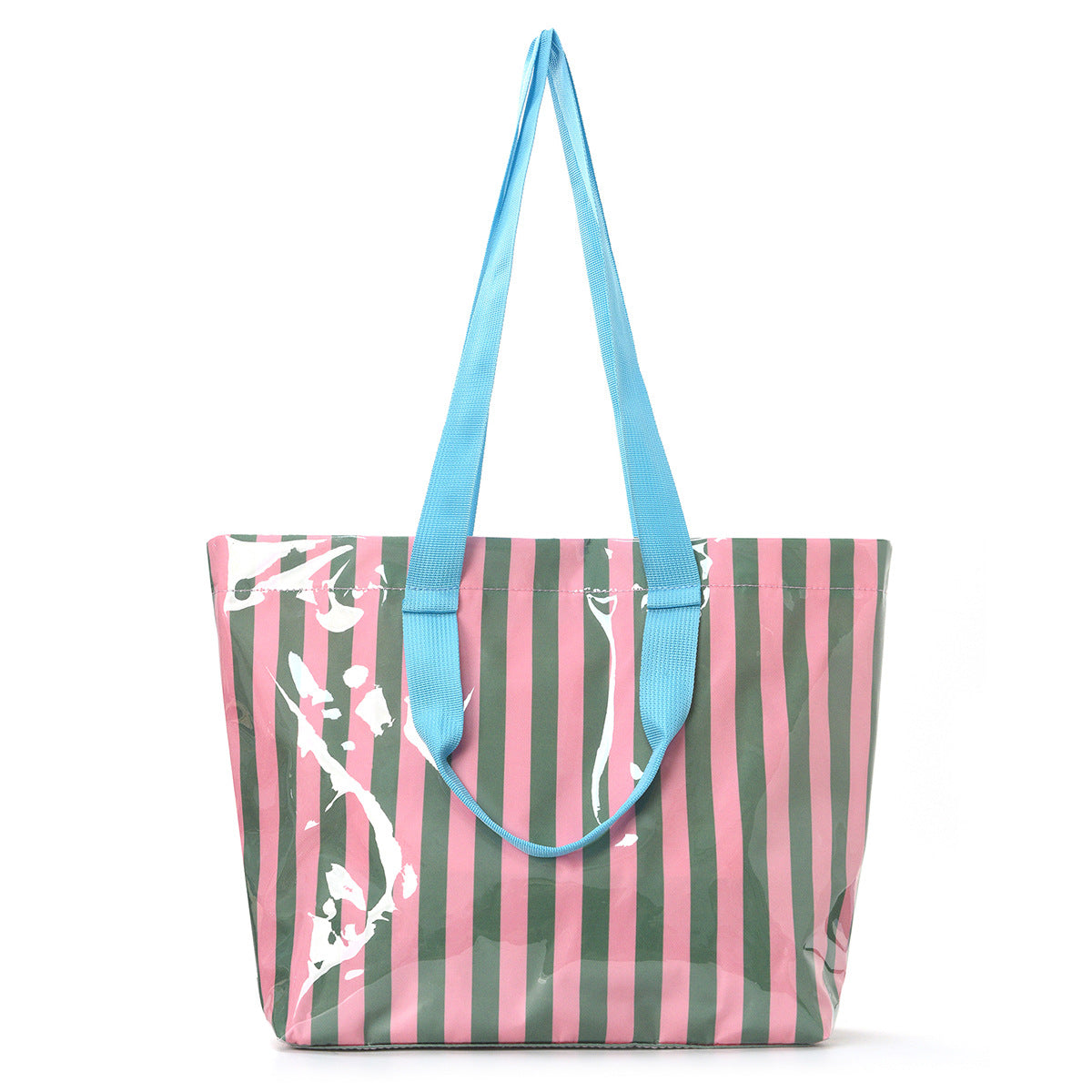 Stylish Striped Large Capacity Waterproof Shoulder Bag MK2BLW6W10BBG560