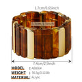 Gold Geometric Stretch Bracelet - DippedShop Wholesale - #7299