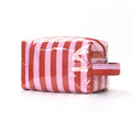 Simple Color Block Striped PVC Cosmetic Bag MK2BLW6C5CO07