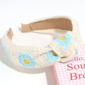 Floral Handmade Crochet Wide Headwrap Elastic Headband MK2PIM6W6HBD80
