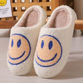 Cute Cartoon Smile Fuzzy Plush Winter Slippers 6W8FSP240