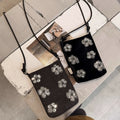 Chic Sequin Floral Embroidery Phone - DippedShop Wholesale - #6883