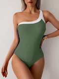 Vintage One-Shoulder Swimsuit - DippedShop Wholesale - #1459