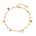 Trendy Crystal Pendants Tassel Chain Anklets 8ZA6JAB42L