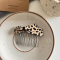 Acetate Bow Leopard Print Hair Comb Clip MK2MBEP6W6HPN09