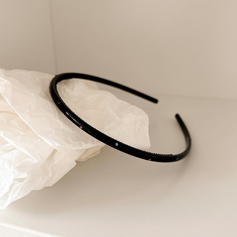 Rhinestone Skinny Headband - DippedShop Wholesale - #1651