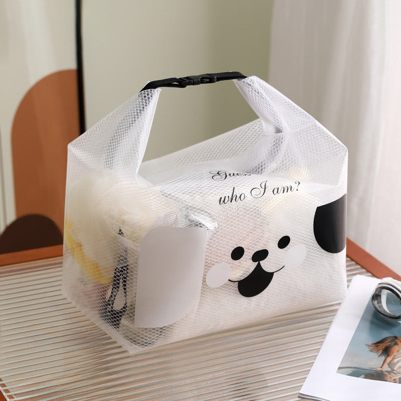Cute Print Mesh Waterproof Portable Storage Bag 8BW6BOB92T