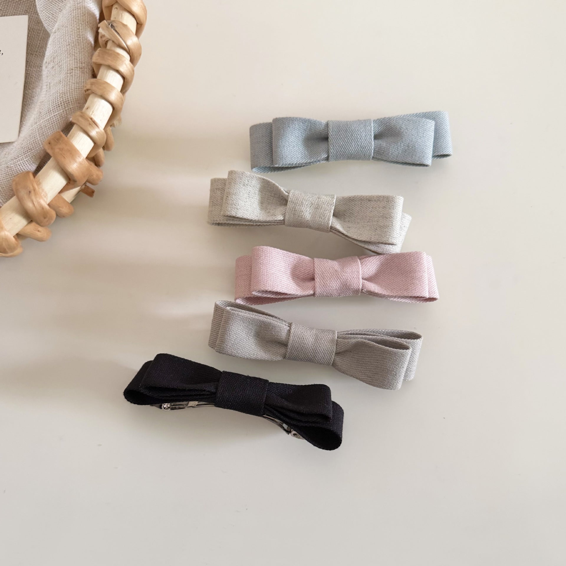 Sweet Solid Color Bowknot Hair Clip 8AS6HCP380L