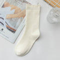 Solid Cotton Mid Calf Socks - DippedShop Wholesale - #7027