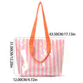 Stylish Striped Large Capacity Waterproof Shoulder Bag MK2BLW6W10BBG560