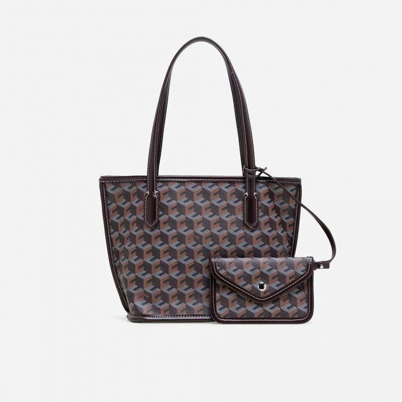 Simple Color Block Large Capacity Tote Bag 6W10BBG1978