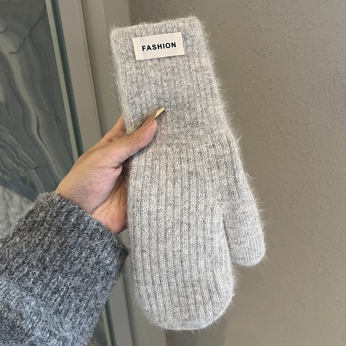 Thermal Knit Mittens - DippedShop Wholesale - #7683