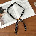Retro Polka Dots Beaded Scarf Necklace MK2BLW6W6NSI61