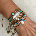 Retro Natural Stones Pearl Adjustable Bracelets 6W6JBR477
