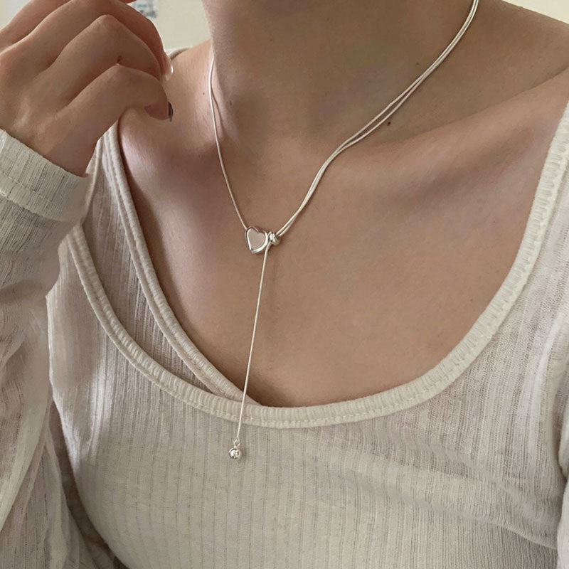 Minimalist Double Layered Snake Chain Necklace 6W6JNC429