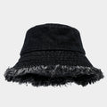 Frayed Wide Brim Bucket Hat - DippedShop Wholesale - #2563