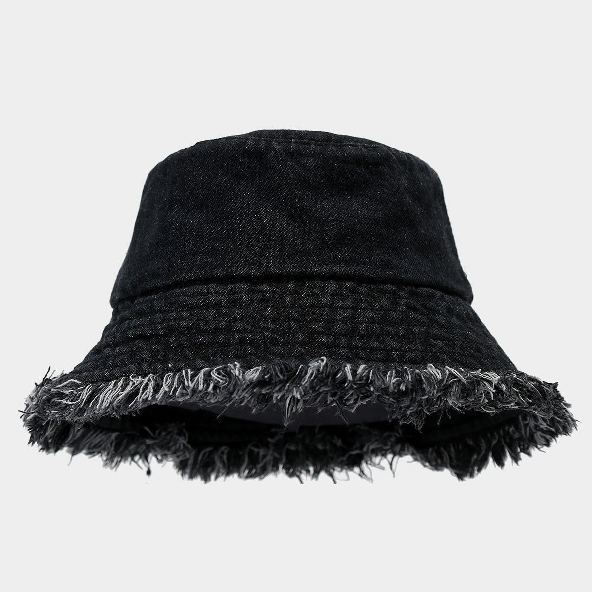 Frayed Wide Brim Bucket Hat - DippedShop Wholesale - #2563