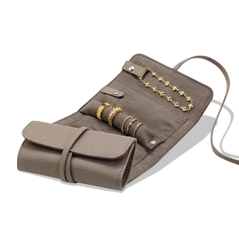 Vintage PU Leather Jewelry Organizer Bag 8CW6BOB351L