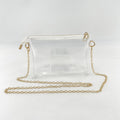 Jelly Transparent Chain Strap Crossbody Bag 6W10BBG1957