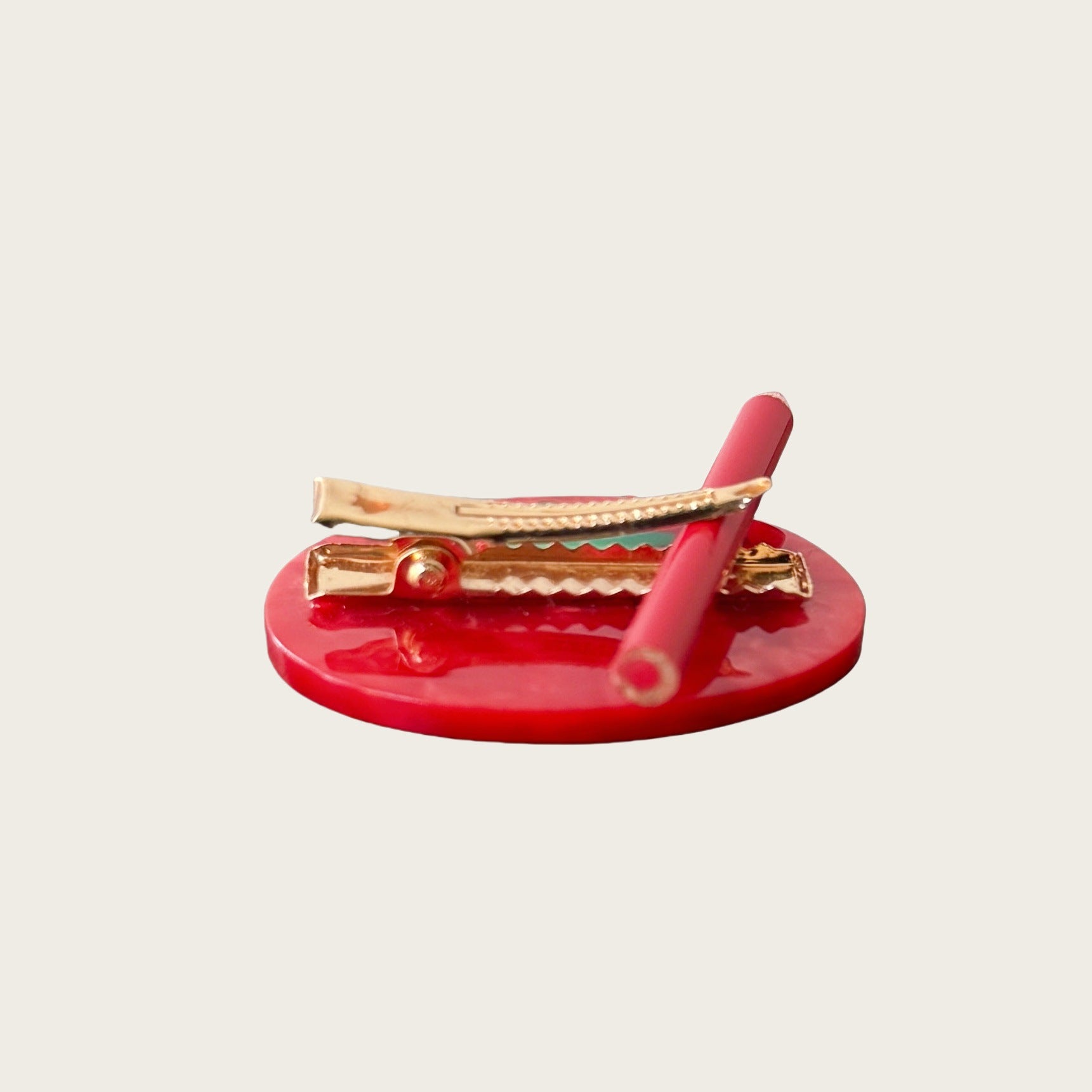 Funny Red Tomato Acetate Hair Clip 8AS6HCP309T