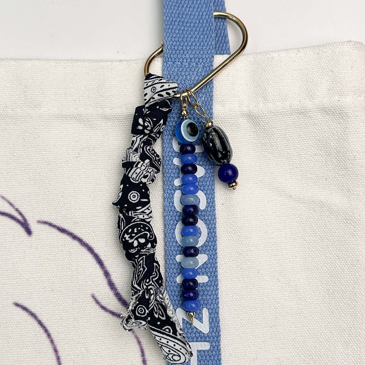 Vintage Agate Beaded Scarf Charm - DippedShop Wholesale - #8979