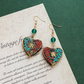 Vintage Ethnic Drop Earrings - DippedShop Wholesale - #4611