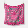 Fashion Abstract Print Versatile Square Silk Scarf 8BW6NSI14