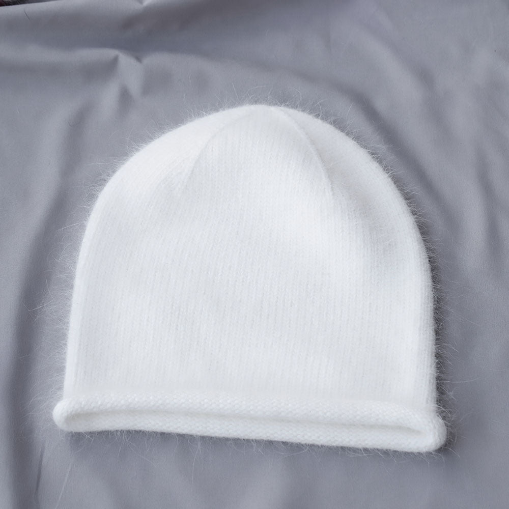 Cute Bowknot Pendant Angora Knit Beanie 6W6HAT706