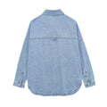 Trendy Denim Polo Shirt - DippedShop Wholesale - #5923