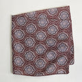 Sweet Color Block Floral Print Silk Scarf 6W6NSI182