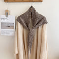 Trendy Solid Color Knit Shawl Triangle Scarf 6W6NSC102