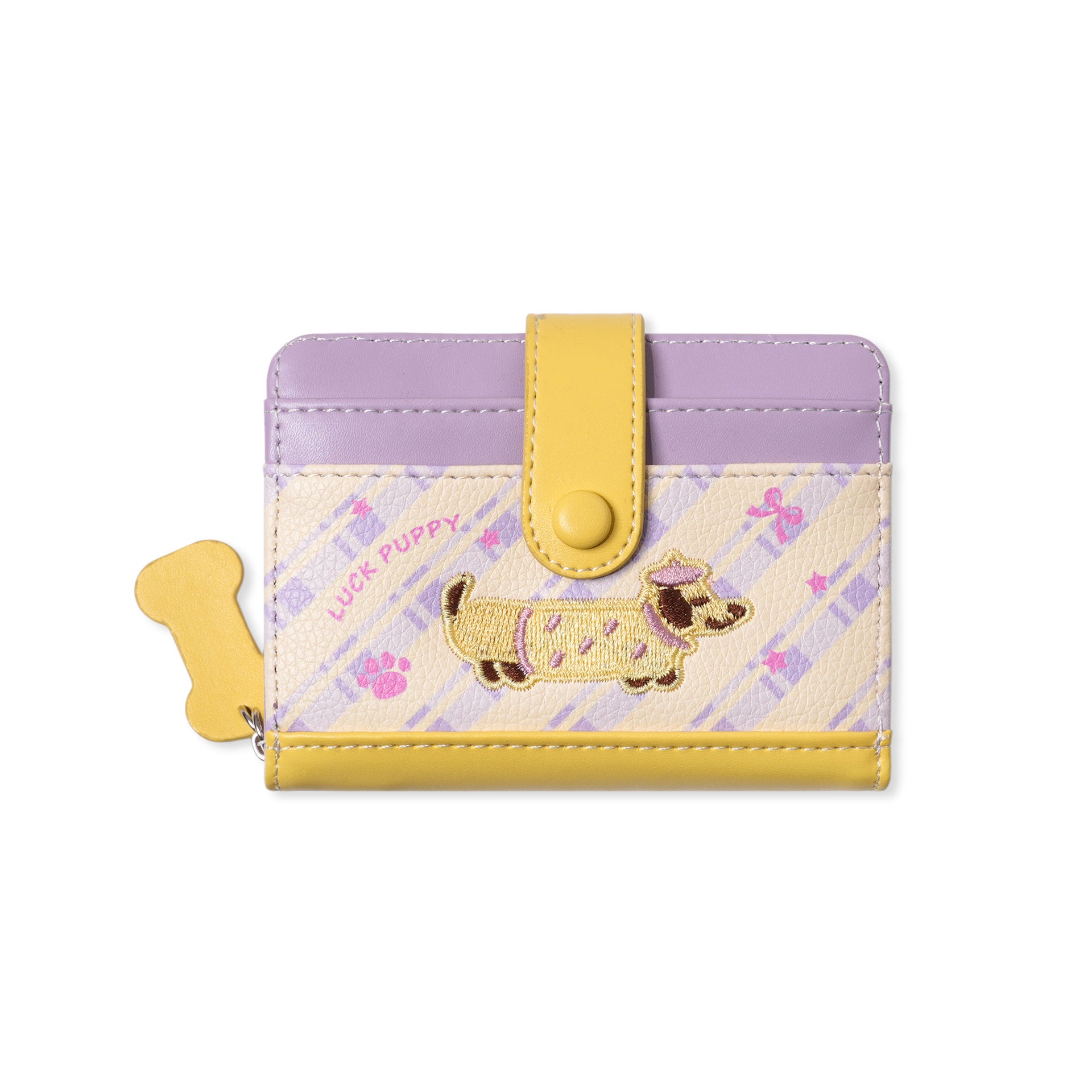 Chic Puppy Embroidery Bowknot Print Coin Purse 6S10BWB119