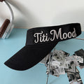 Breathable Solid Color Letters Embroidery Sun Set MK2COK6W6HAT368