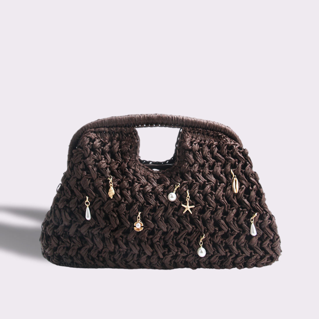 Elegant Pearl Hollow Out Straw Hand-Woven Tote Bag MK2BLC6W10BBG301