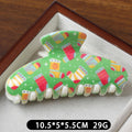 Sweet Santa Claus Print Hair Claws 6W6HCP1697